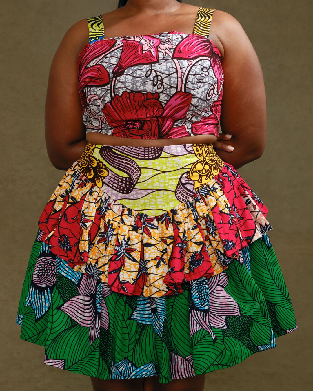 Ajoke Crop top & Skirt set (NO TWO ARE THE SAME)