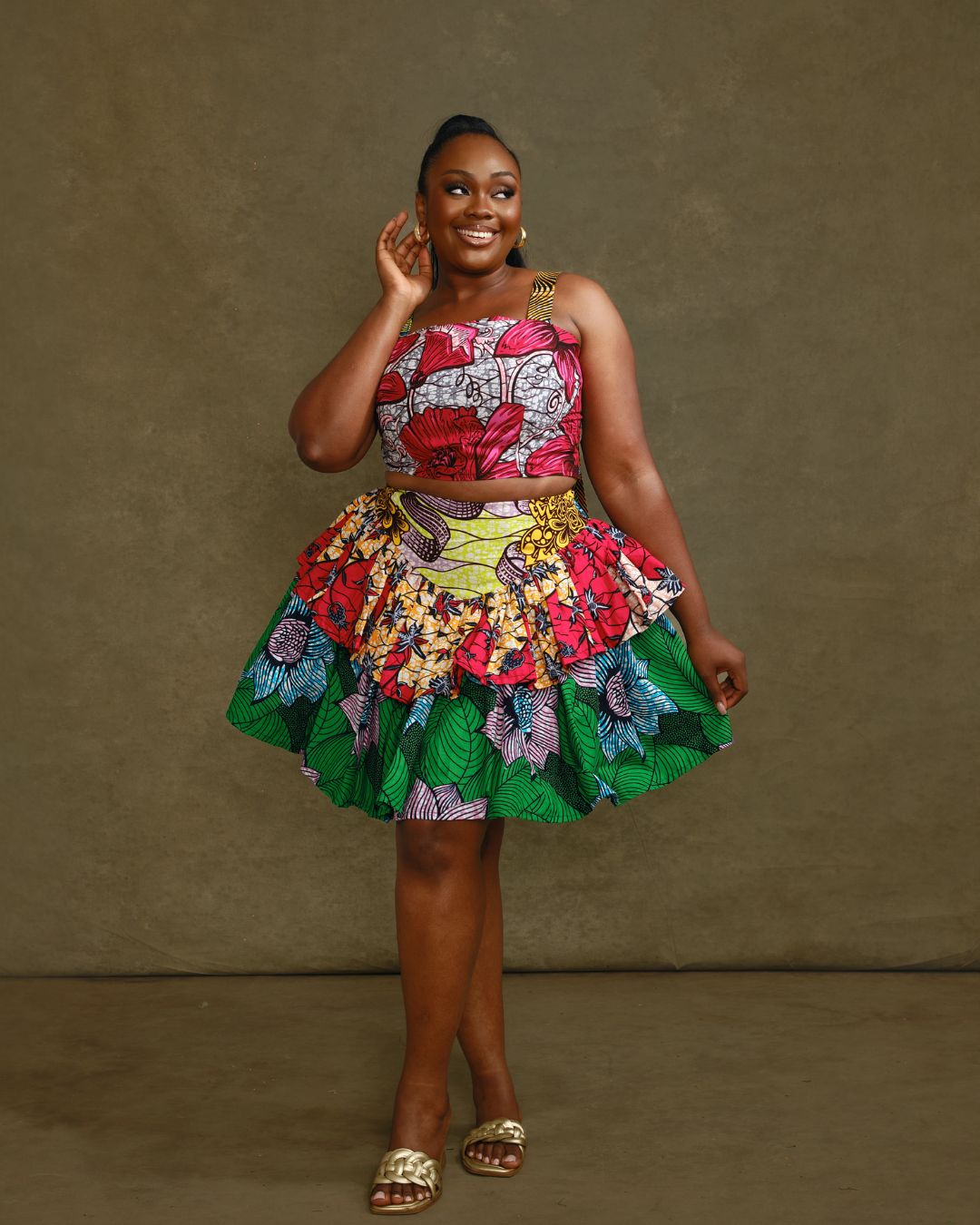 Ajoke Crop top & Skirt set (NO TWO ARE THE SAME)